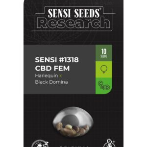 Sensi #1318 CBD (Harlequin x Black Domina) Feminised Seeds by Sensi Seeds Research
